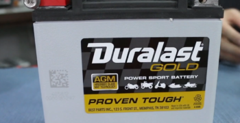 Duralast gold AGM power sport battery