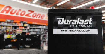 duralast platnium efb battery on store counter 3
