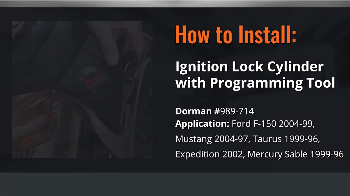 How To Install Dorman's 989-714 Ignition Lock Cylinder For Ford